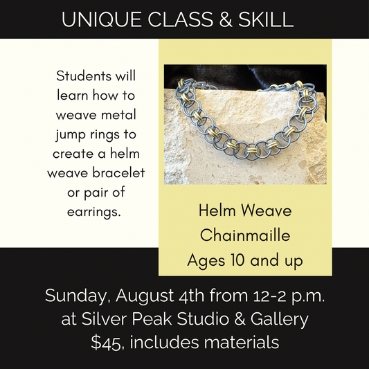 Woven Metal: Ages 10-110: August 4th, 12-2 p.m.