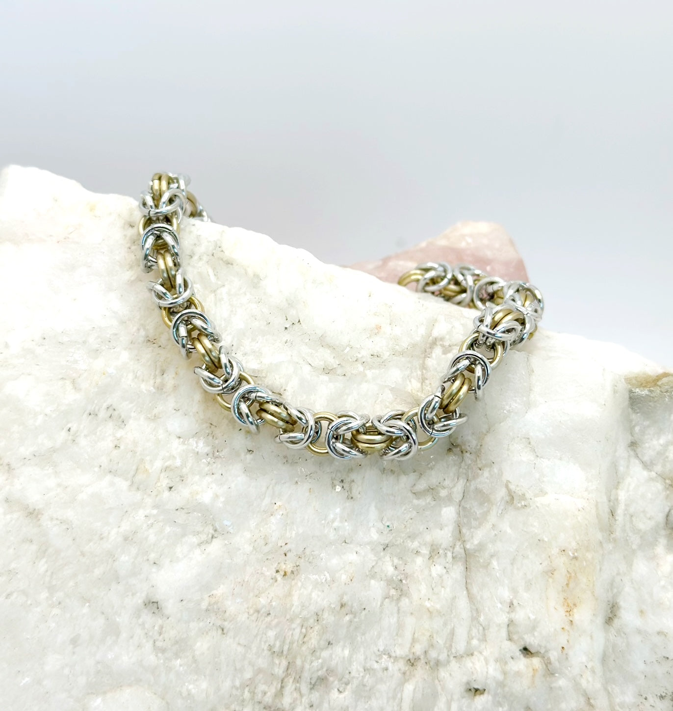 Byzantine Bracelet (Silver & Gold)
