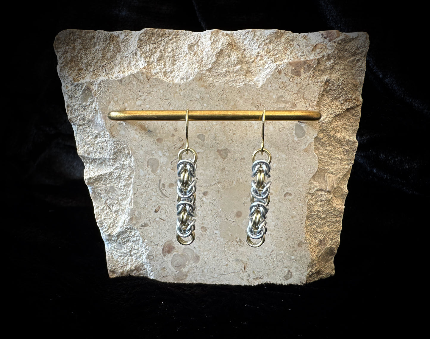 Byzantine Earrings (Silver & Gold)